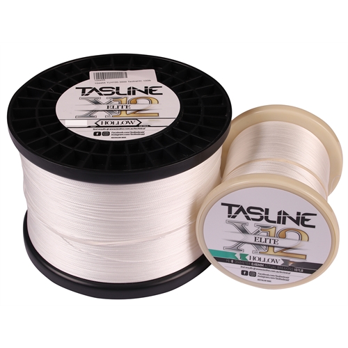 Tasline Elite X12 HOLLOW CORE White Braid