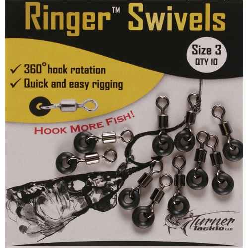 Turner Fishing Tackle - RINGER SWIVELS for Bait Rigging 